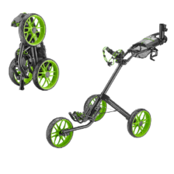 Amazon [amazon.com] has CaddyTek Caddylite V2 Deluxe Quad-Fold Golf Pushcart (Green) for $84. Shipping is Free.