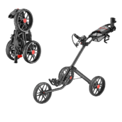 Amazon has CaddyTek Caddylite V2 Deluxe Quad-Fold Golf Pushcart (Black) on sale for $97.66 -> now $99. Shipping is free. Thanks Deal Hunter gaamn114 for finding this deal Features: Patented quad-fold mechanism folds the cart to compact size in 3 simple steps (28"x16.5"X16.1") Strong aluminum frame, weighs less than 15.3 lbs Three large 11.5" x 2.6" EVA maintenance-free wheels with ball bearings provide perfect 28 inch wide body design for effortless pushing Easy to use foot brake